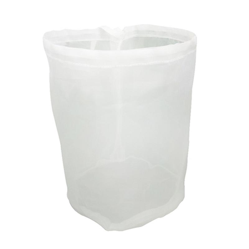 Bolsa de filtro de vino para elaboración de cerveza, 8 tamaños, para té, frutos secos, jugo, leche, nailon, filtro de red reutilizable