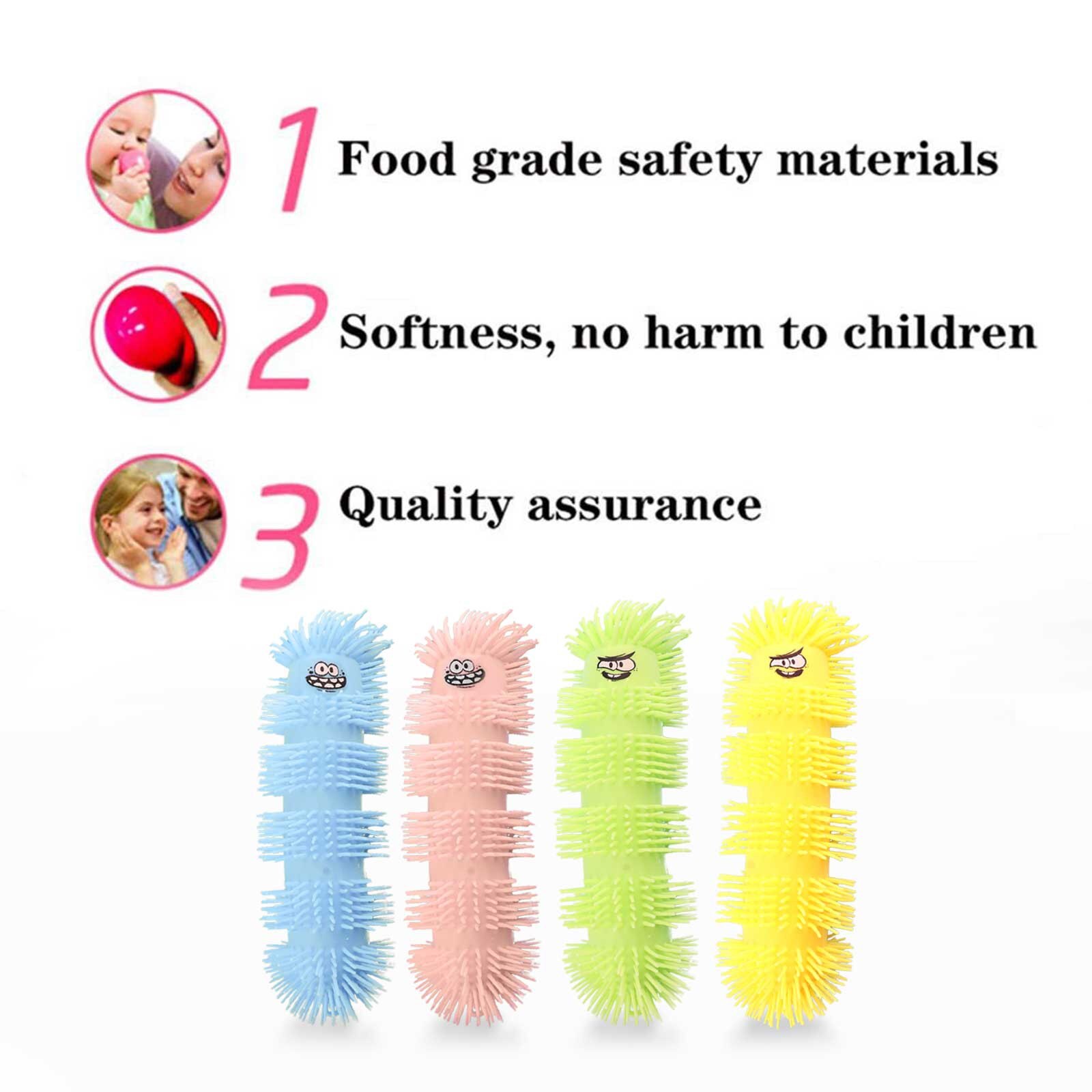 30 Cm Flash Caterpillar Relieves Stress Toy Physiotherapy Releases Stress Physiotherapy Releases Stress Squeeze Toys Relief