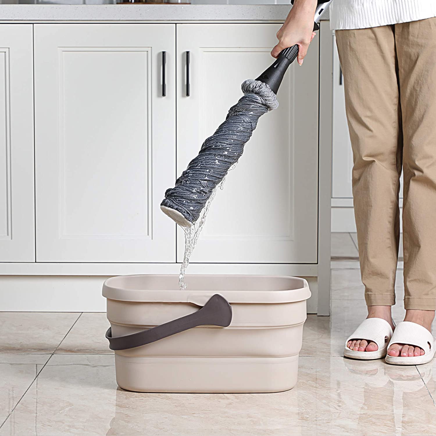 Boomjoy Opvouwbare Emmer Water Emmer Voor Cleaning Mop10L Multi Gebruik Opvouwbare Water Emmer Draagbare Handige Mand