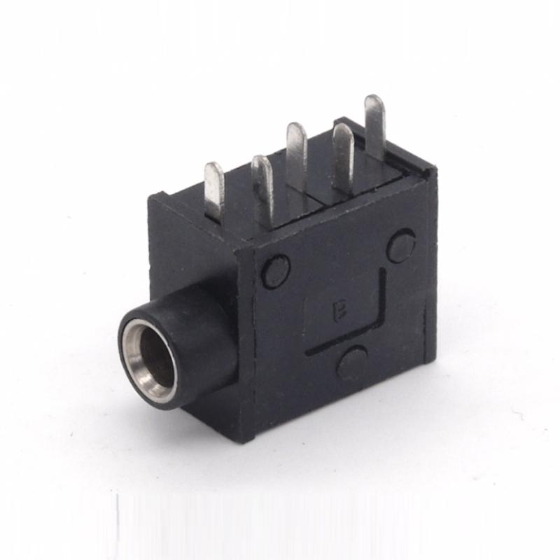 10Pcs PJ-325 3.5Mm Hoofdtelefoon Aansluiting Vrouwelijke Connector Voor Audio Video 5PIN Zwart Groen Rood PJ-325C