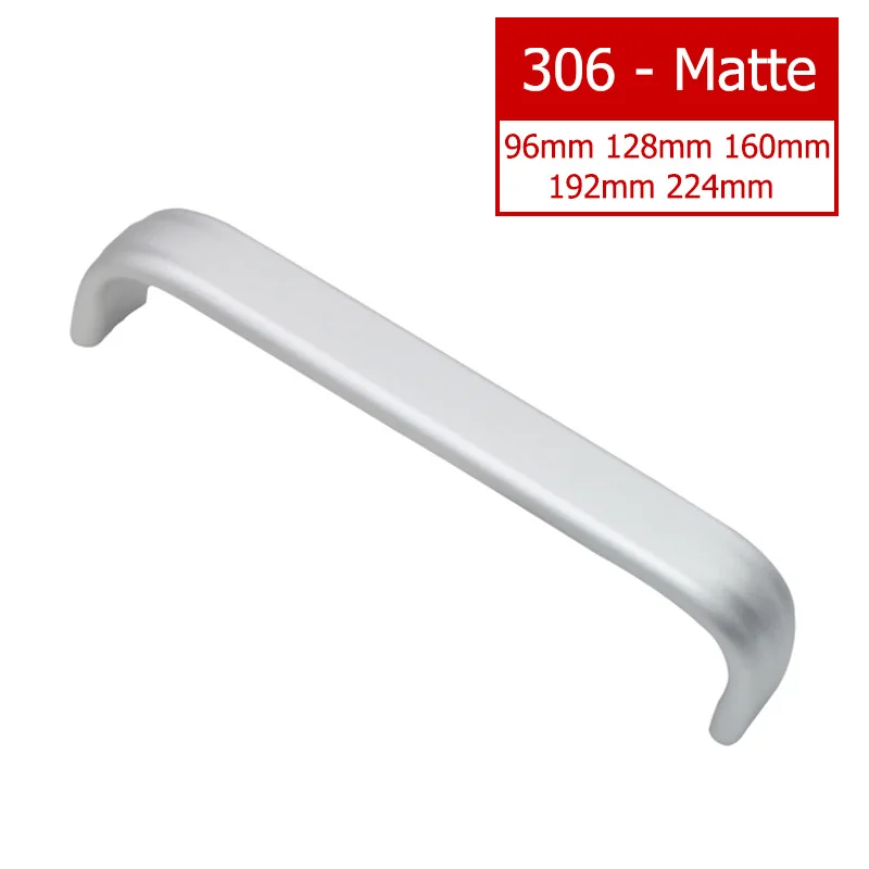 2pcs Length 96 128 160 192 224mm 305/306-Type Cabinet Handle Kitchen Handle Drawer Knob Aluminum Alloy Wardrobe Door Handles: 15mm / Beige