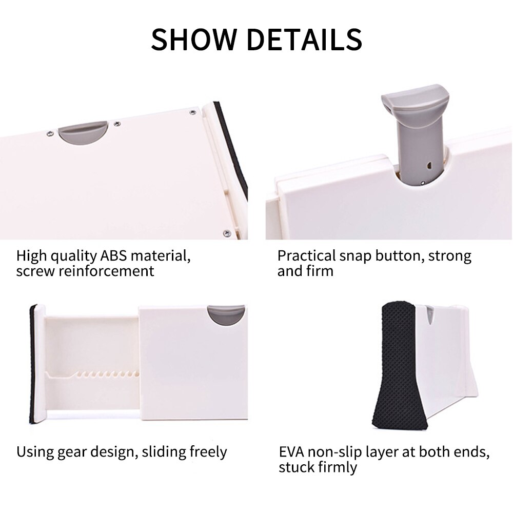 Retractable Drawer Divider Holder DIY Storage Shelves Household Partition Board Division Tools Retractable Drawer Separator