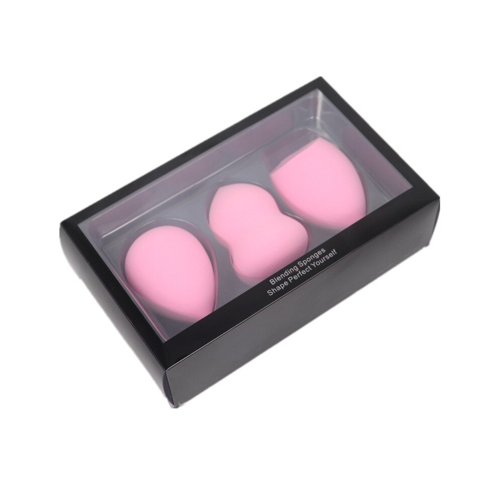 Éponge de maquillage, 3 pièces/boîte grande taille, gourde goutte d'eau, pour mélange de cosmétiques