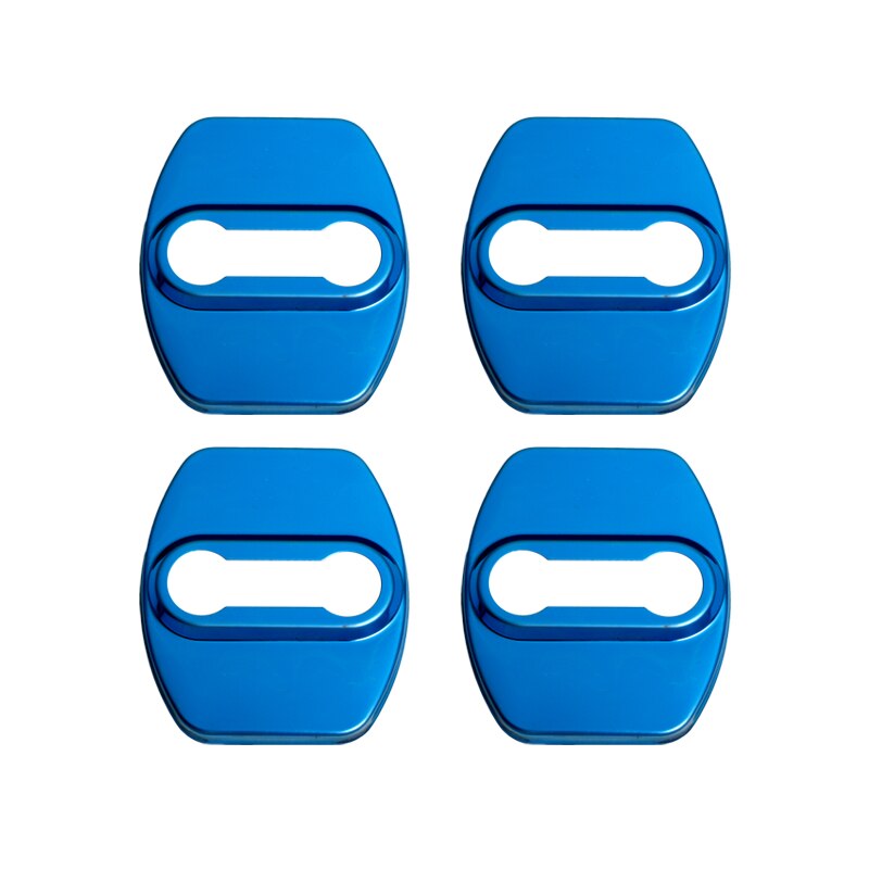 Bil styling automatisk dørlåsbeskyttelse rustfritt stål dekselveske til hyundai tucson montering av tilbehør: til hyundai blå