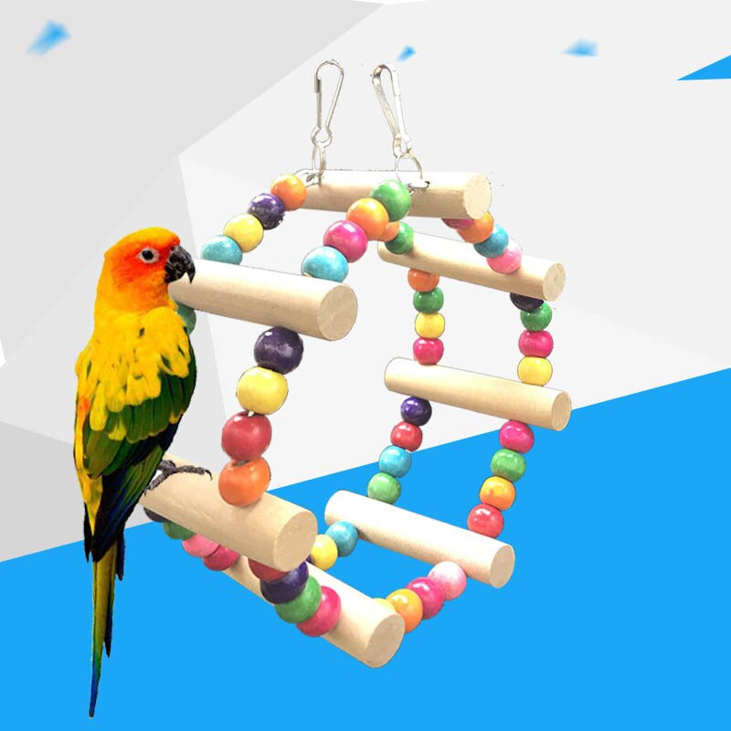 Pet Parrot Birds Toy Parakeet Budgie Cockatiel Cage Hut Nest Bird Toy Hammock Swing Toy Hanging Toy Brinquedo Pet Supplies: wheel