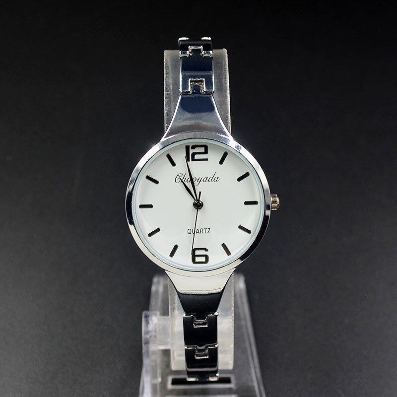 Mode Polshorloge Vrouwen Meisje Prachtige Metalen Legering Band Quartz Armband Horloges 910