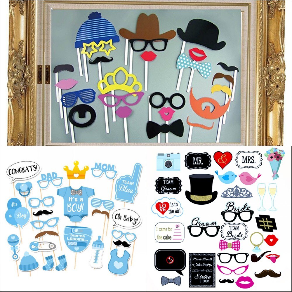 Accesorios para cabina de fotos de ducha de bebé de 25 piezas