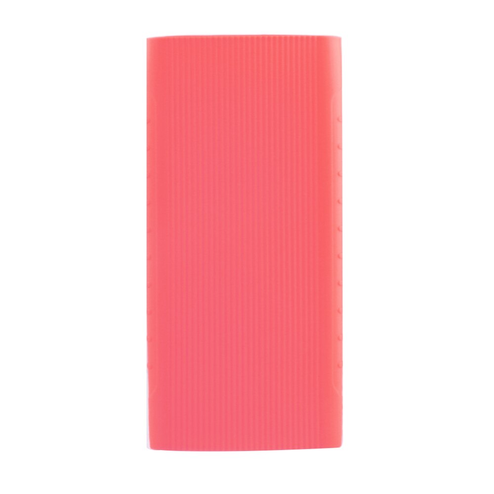 Powerbank silikone etui cover bærbart 10000 mah eksternt batteri cover cover anti-shock til xiaomi: Lyserød