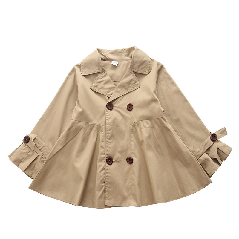 Spring autumn Girls jacket children's clothing girl trench coat kids jacket girl coats Trench Wind Dust Outerwear