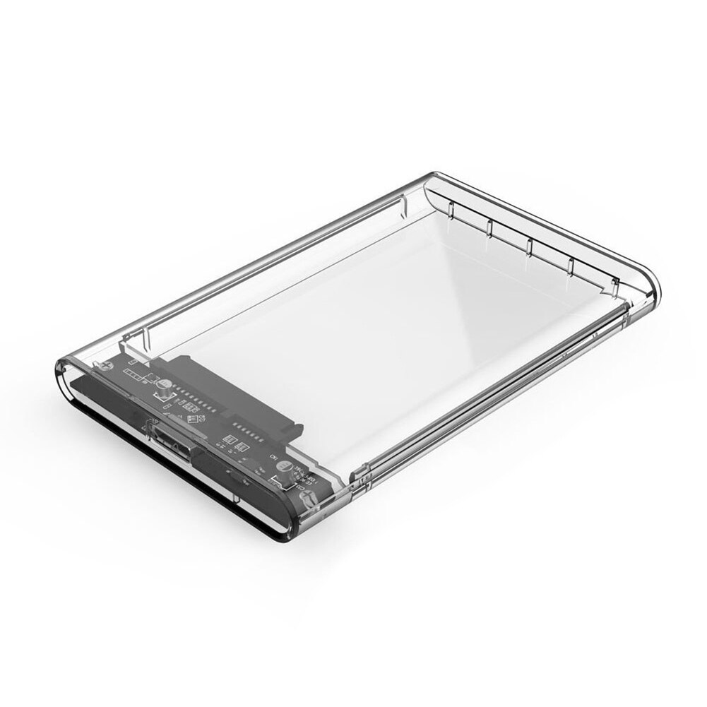 5Gbps USB3.0 Enclosure 2.5inch SATA HDD SSD Serial Port SATA SSD Hard Drive Case transparent Mobile External HDD Case Box for PC