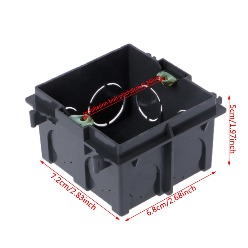 86-Type PVC Junction Box Wall Mount Cassette For Switch Socket Base