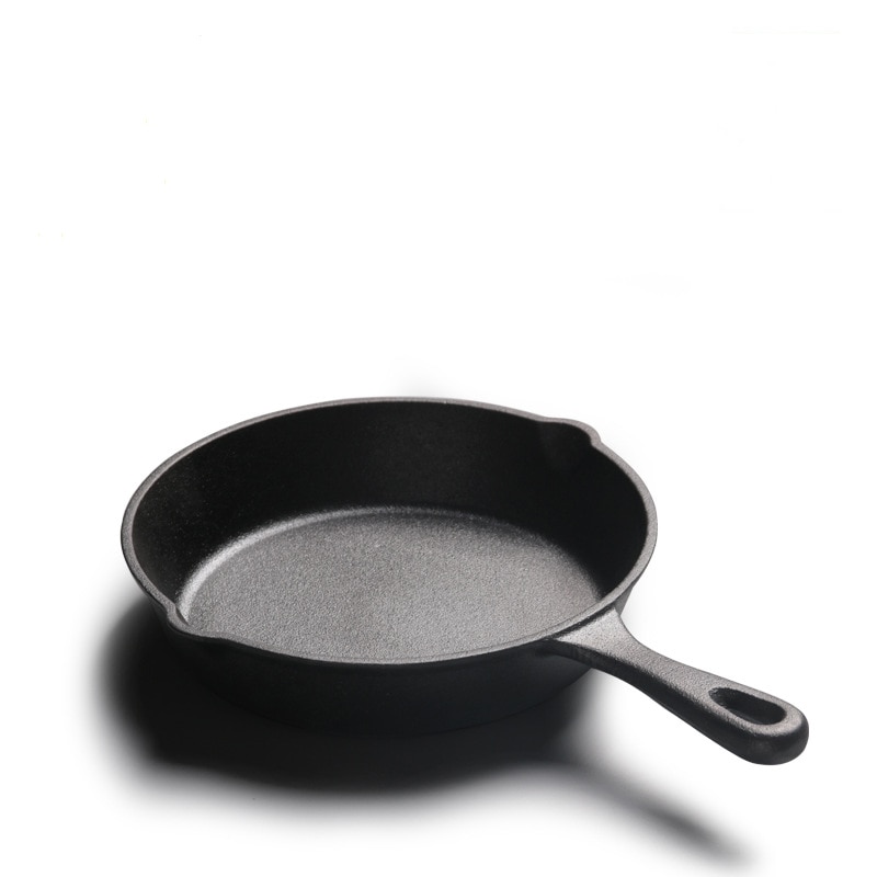 14/16 / 20cm støbejernspande lille stegepande mini ubelagt non-stick pandeæg pandekageform induktionskoger gaskomfur universal