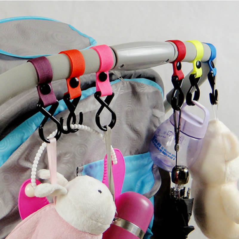 Poussette accessoires plastique porte-gobelet de poussette landau 2 crochets Nylon poussette voiture suspension sangle Portable bébé