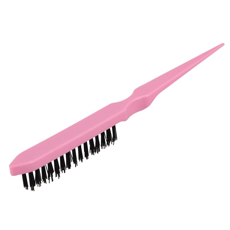 2 stk pro salong frisør erting tilbake hår gre børste slim line styling kam - lilla og rosa
