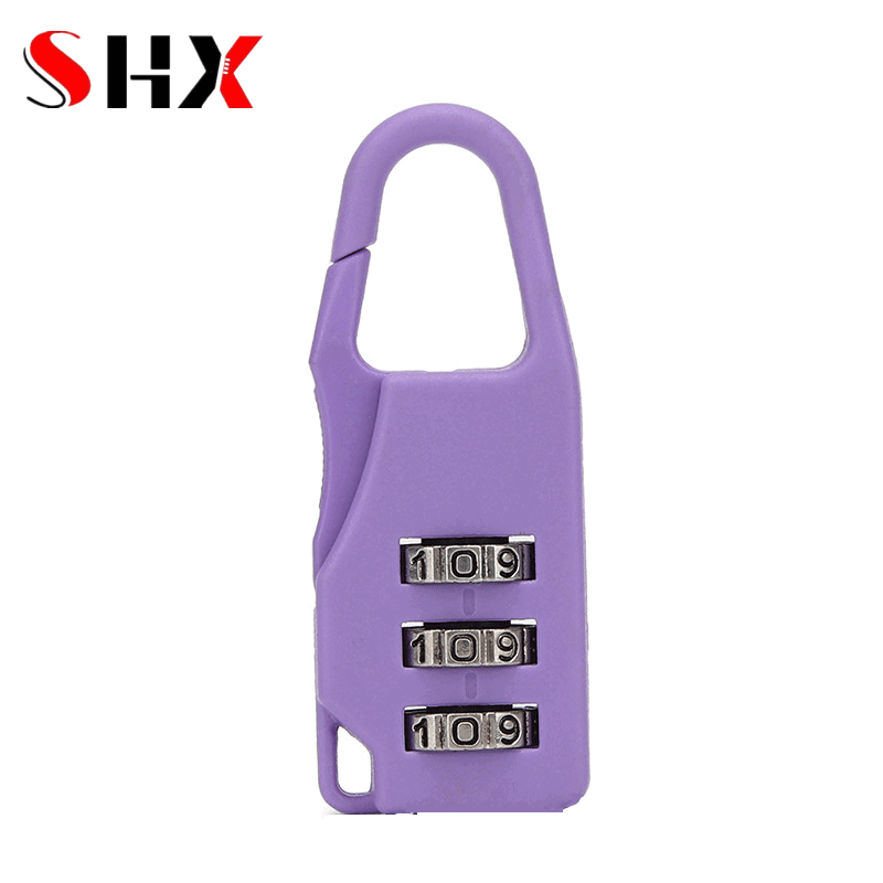 Mini candado de combinación de plástico, candado con dígitos, código, número, contraseña, candado de seguridad para viajes, candado para equipaje, gimnasio: Pálido Violetred