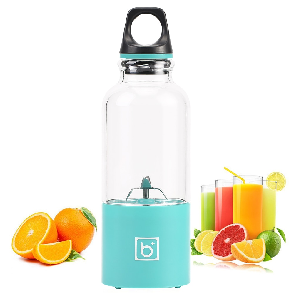 500ml 4- blads bærbar blender juicer maskine mixer elektrisk mini usb foodprocessor juicer smoothie blender kop maker juice
