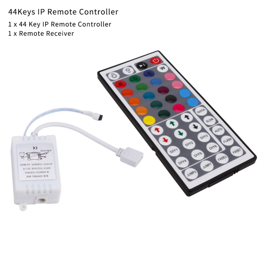Led Controller 12v LED RGB Controller DC 12V Mini 44/24 IR Switch Remote Control For 3528 5050 RGB LED Strip Light