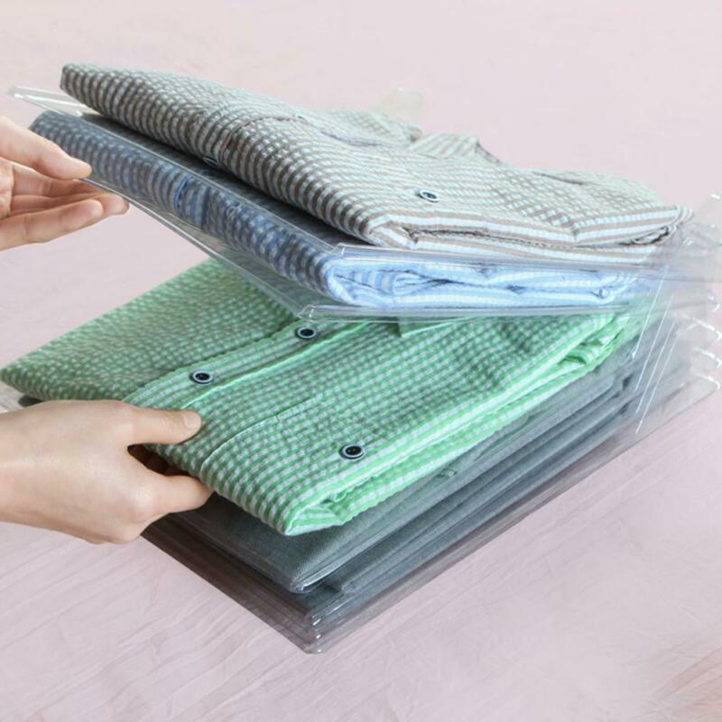 10 Uds. Carpeta de tablero plegable ropa de niño adulto Flip apilador organizador reutilizable tabla para doblar ropa del hogar 34,5X29,5X6,5 cm