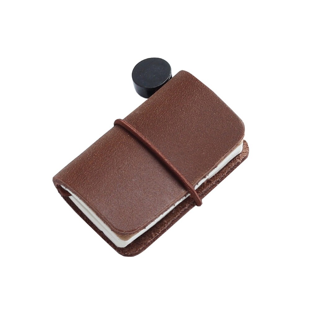 Mini Journal Cute Leather Cover Notebook Small Diary Retro Portable Travel Book DIY Blank Pages Memo Sketchbook