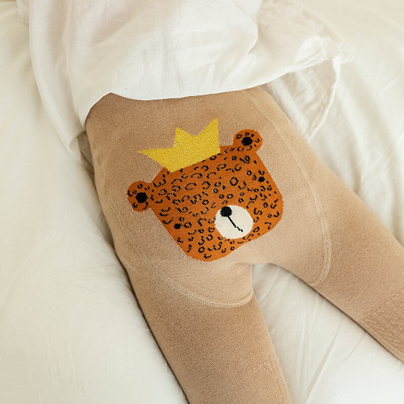 Spring Summer Baby Boys Cotton Pantyhose for Girls Cute Cartoon Tights Big Hip Stockings