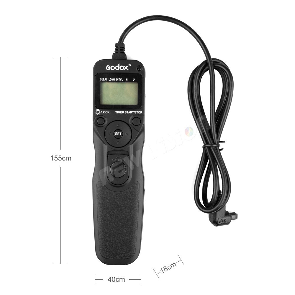 Godox EZA-C1/C3/N1/N3/S1 Digital Timer Shutter Remote Controller Switch Cord for Canon Nikon 550D 1000D 500D 450D