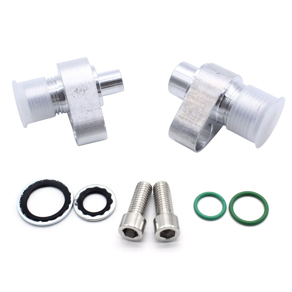 Car Air Conditioner LS Engine Swap Ac Compressor Adapter Fittings CNC Machined Suitable For Denso 10S17F And 10s20f