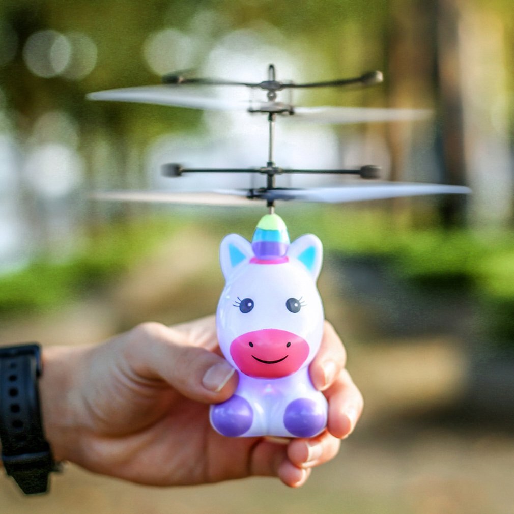 Robot suspension induktion fly børns suspension legetøj belysning legetøj helikopter flyvende legetøj genopladelig drone