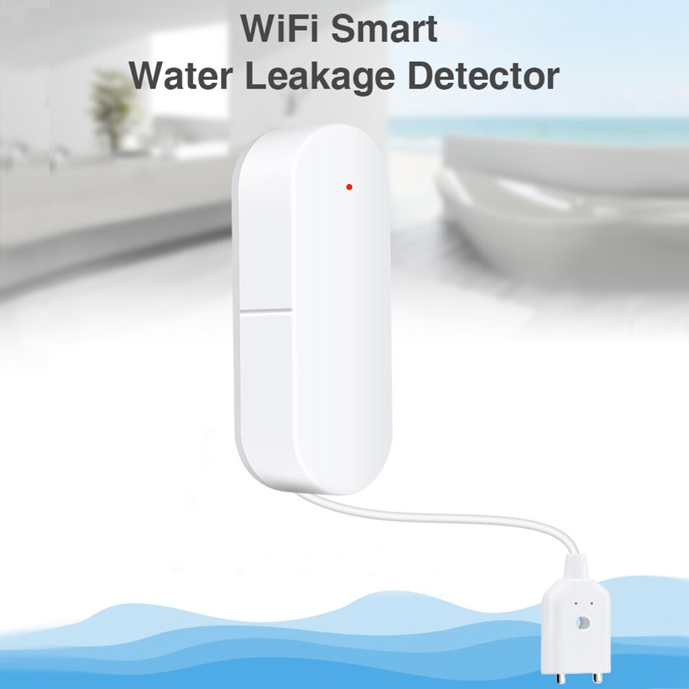 Wifi Water Lekkage Detector Waterlek Sensor Draadloze Water Level Detector Waterlek Alarm Sensor Home Waterdichte Slimme Afstandsbediening