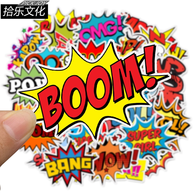 50 pieces of English alphabet luggage sticker explosion cloud personality pull rod box laptop Skateboard Sticker