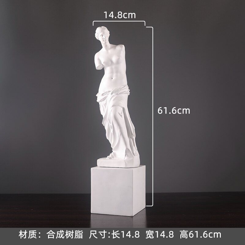 Statue de tête de personnage en plâtre, décoration douce pour maison, modèle de chambre, ornement de bureau à la