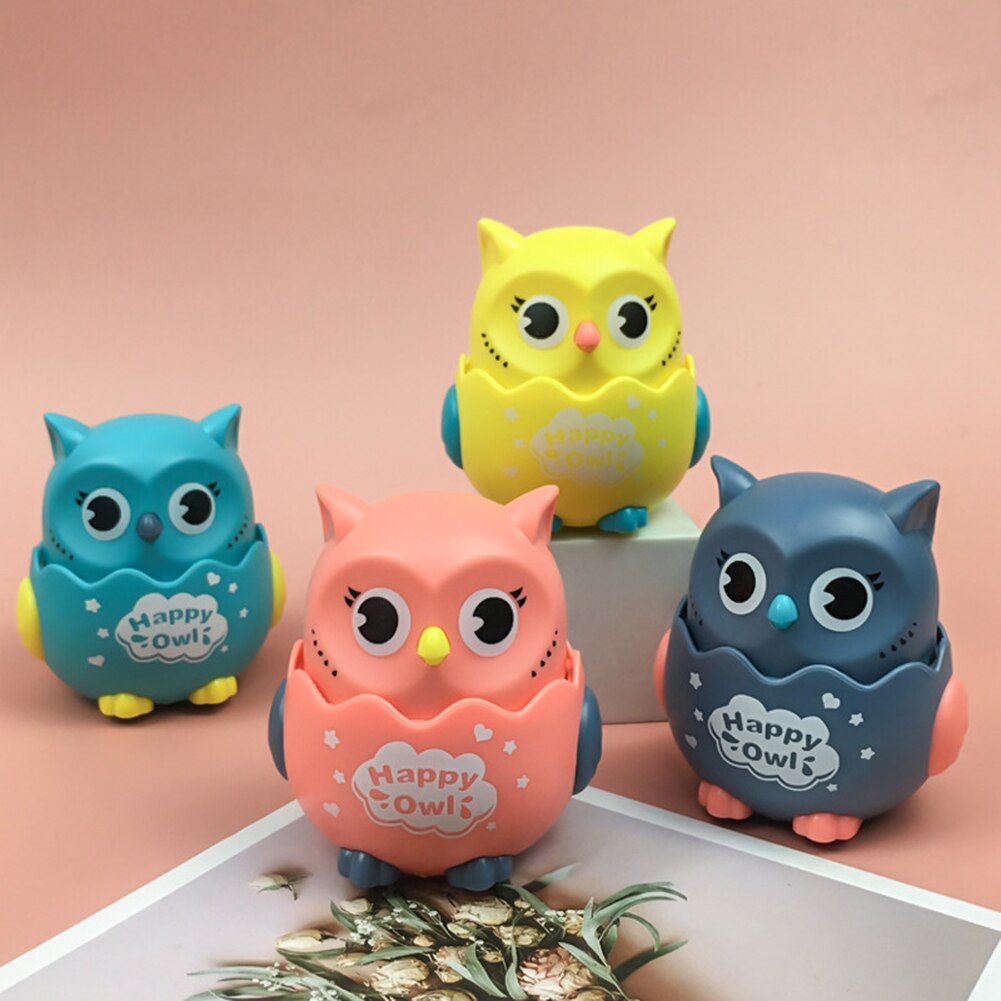 Cartoon Owl Car Toys Kid Early Educational Toys Kindergarten Interactive Inertial Table Game Toys