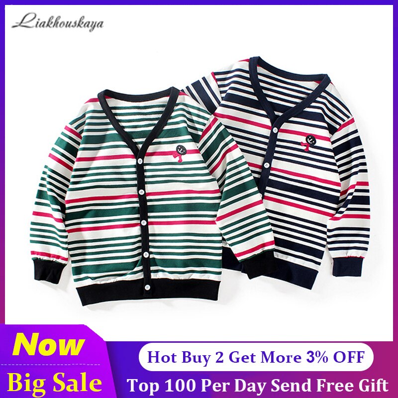 Fall Boy'S Sweaters Teenager Boy Clothes Kids Sweatshirt Cotton Cardigans Children Clothes Sweater Coat Jumper Knitwear