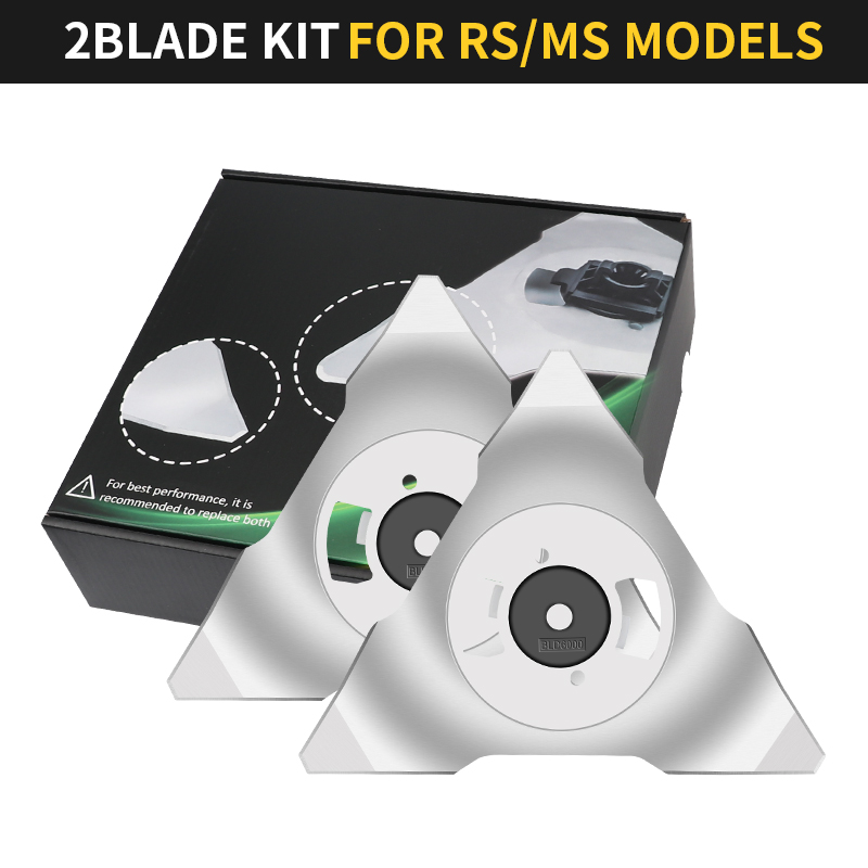 Lame de Robot à gazon en acier inoxydable, lames de coupe de remplacement pour Robomow RS RC, pièces de Machine à Robot mobile automatique: Bleu