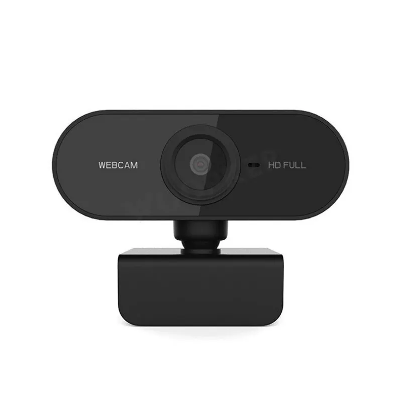 Webcam  hd 1080p completa - usb com microfone, flexível e giratória, para laptops, desktops e ensino online.: Default Title