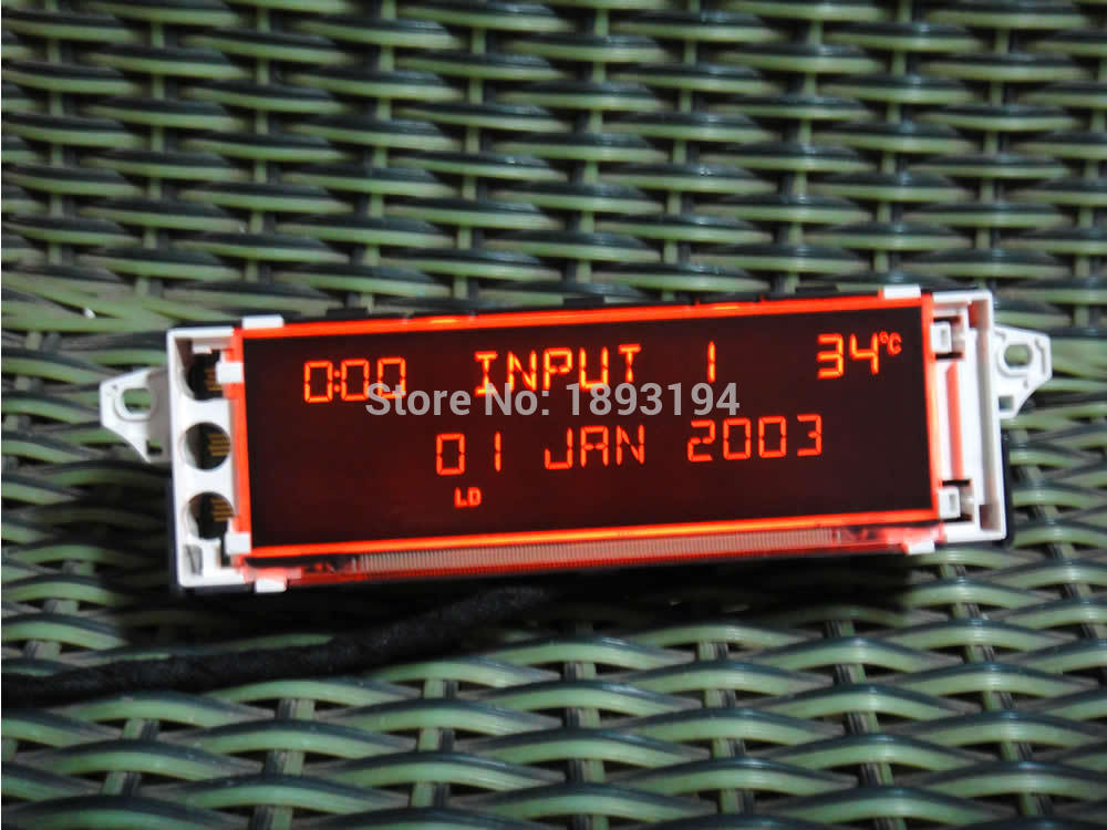 Bilmonitorens skærm understøtter usb og aux-display rødt display til peugeot 307 408 skærm citroen  c4