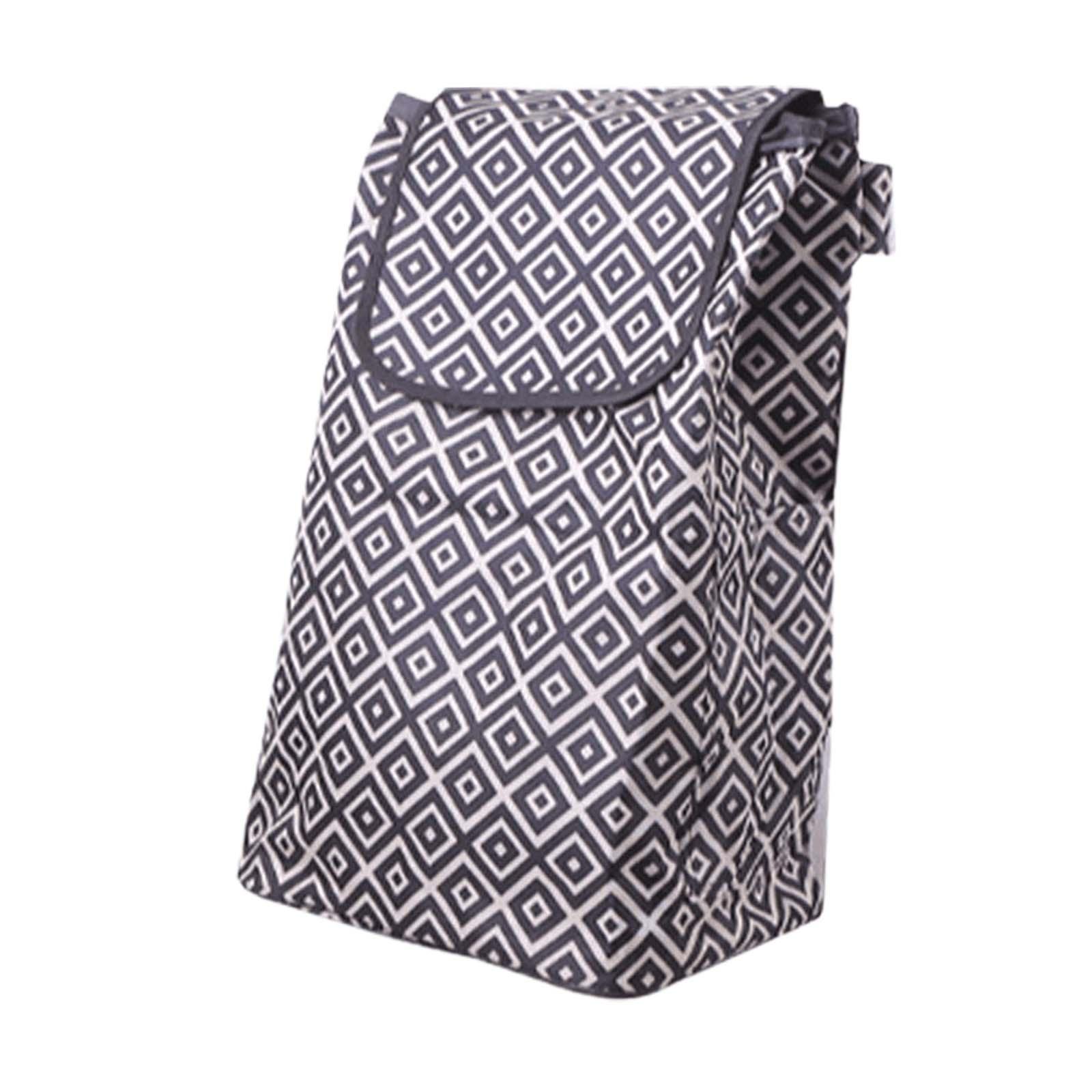 Kundvagnspåse hållbar vattentät stor kapacitet vikbar för inomhusmatvagnar kundvagnar: Grön