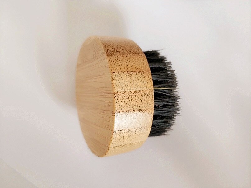 Cepillo de plástico para Barba, cerdas de jabalí, bigote, peine para Barba