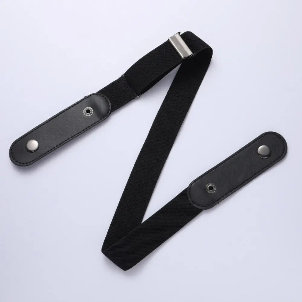 Bez klamry Niewidoczny pasek bez klamry Elastyczny pasek Bezśladowy pasek bez klamry podstęp Czarny elastyczny damski: BIAŁY