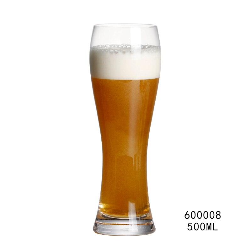 2 stuks oude mode handgemaakte geblazen loodvrij kristal bier glas set 330ml 500ml 60000X: 500ml 2pcs 600008