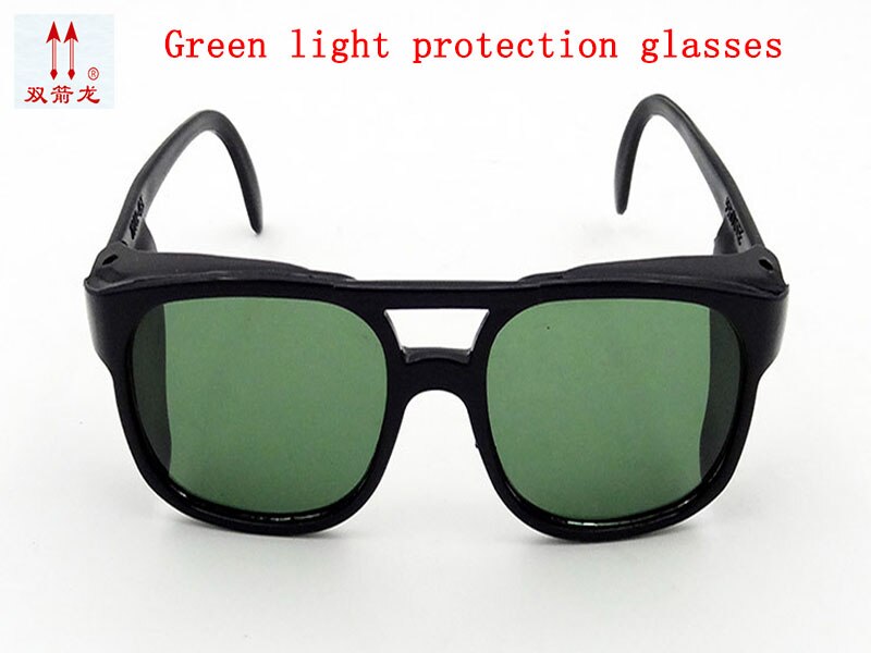 2PCS protective goggles green Flat light Anti-splashing goggles Labor protection work glasses