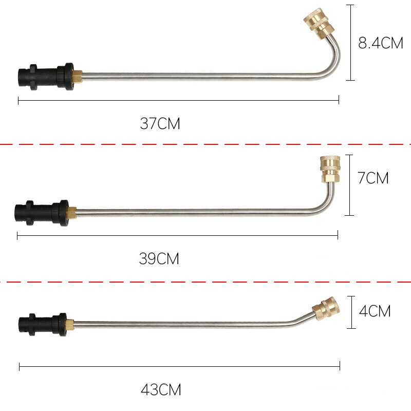 För karcher  k2 k3 k4 k5 k6 k7 högtryckstvättar rännrengöringsrörspets metall jet lanc