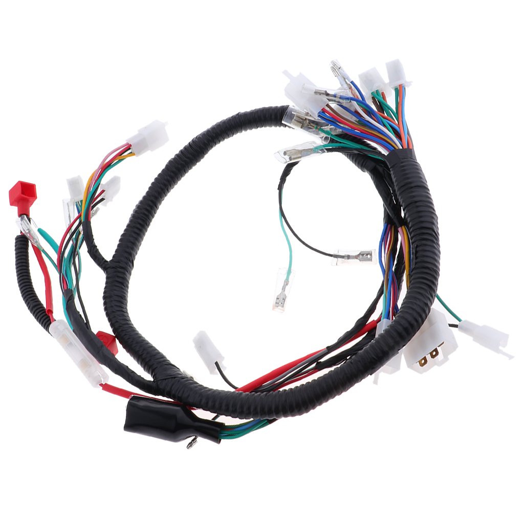 Complete Electrics Wiring Harness Cable Assembly, Wire Line for Motorbike Scooter ATV Quad Car Electrical Component for ZJ-125