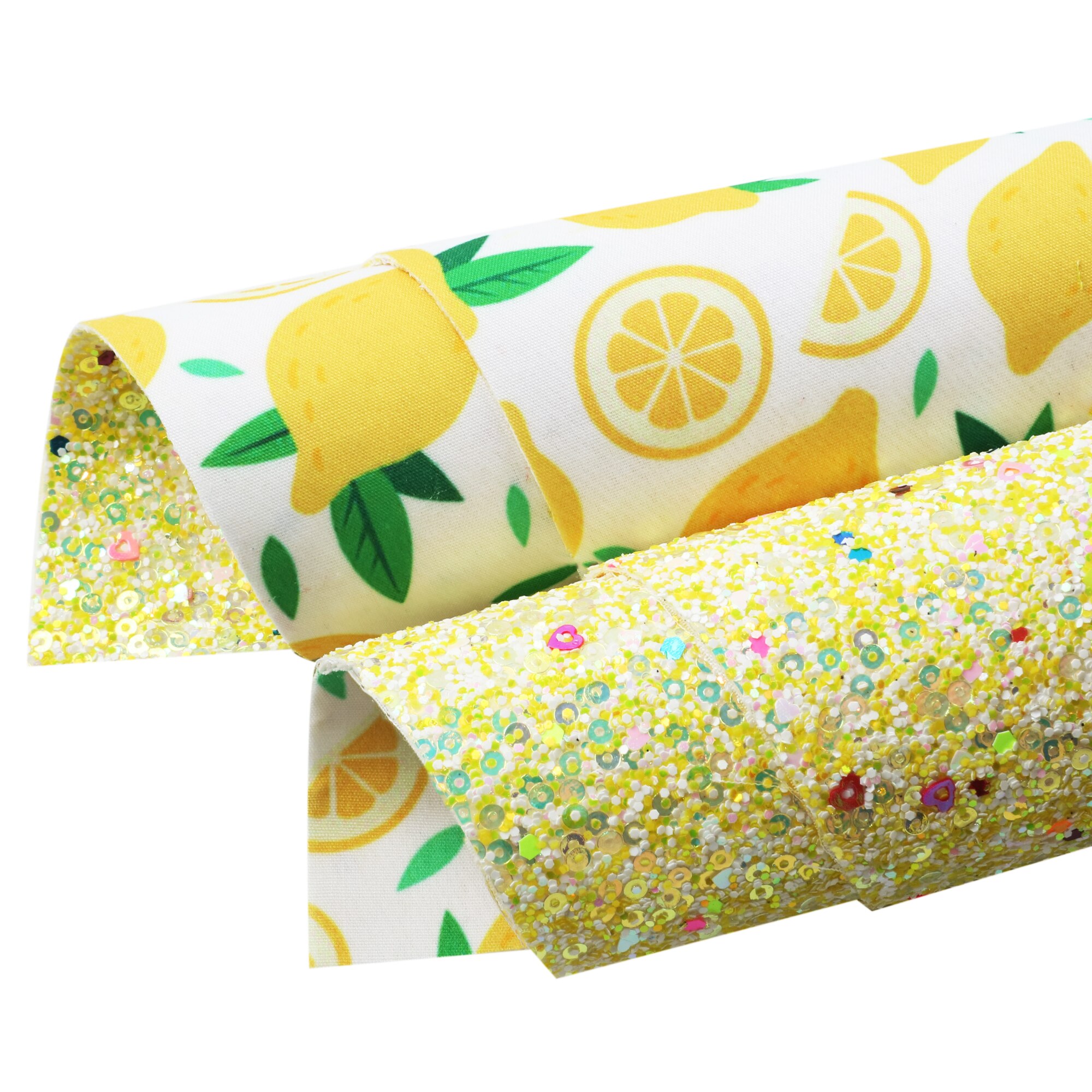 Fruit Series Faux Leather Sheets Double-side Poly Cotton Fabric For Bow-knot Bags Wallet Earring Scrapbook DIY,1Yc20027: 1145135001