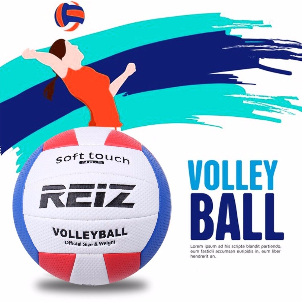 Soft-touch-volleyball aus pu-leder, 5#  stück, standard-volleyball für training im freien und in der halle für studenten