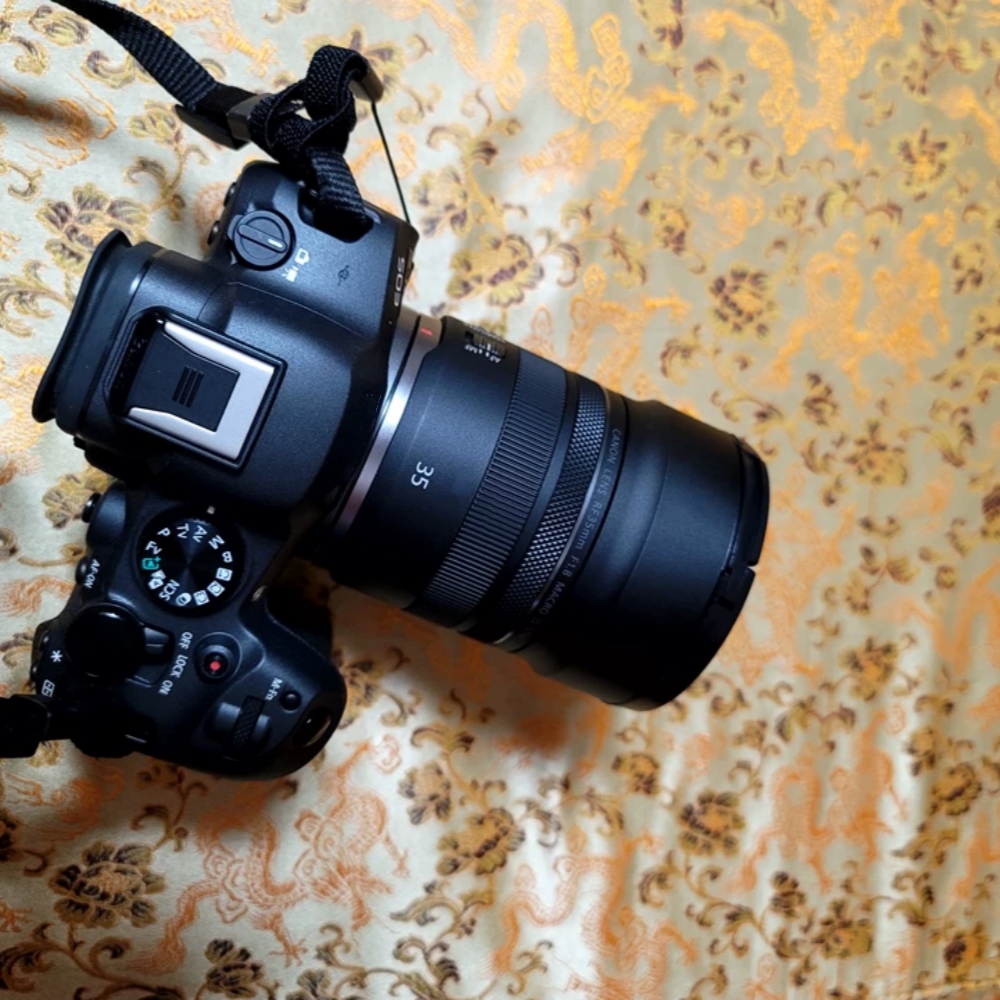 Camera Lens Hood Metal Screw-in Lens Hood Lens Cap Replaces For Canon RF 35mm F1.8 MACRO IS STM 35F1.8 Photography Accessories