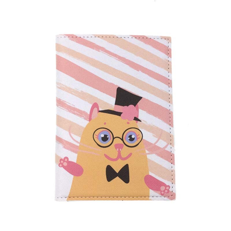 "I LOVE YOU" Travel Accessories Passport Holder PU Leather Travel Passport Cover Case Card ID Holders: 6