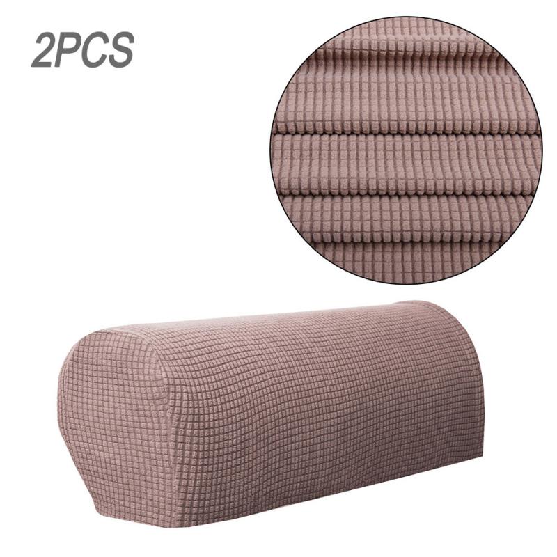 1Pair Removable Sofa Arm Chair Protector Armchair Covers Armrest Stretch Solid Couch Cover Home Living Room Armchair Covers: 11