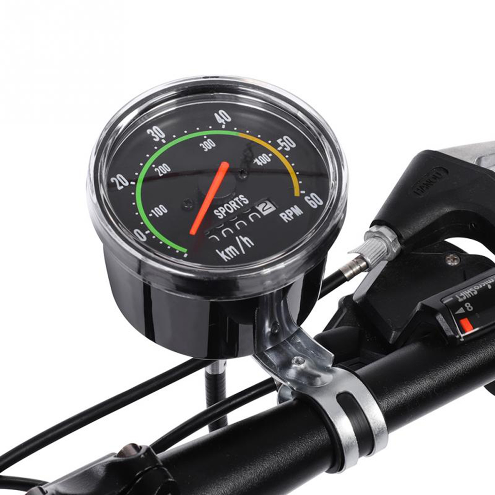Wasserdichter Fahrrad-Tachometer, analoger mechanischer Kilometerzähler mit Hardware, Fahrrad-Stoppuhr für allgemeines 26/27,5/28/29 Zoll Fahrrad