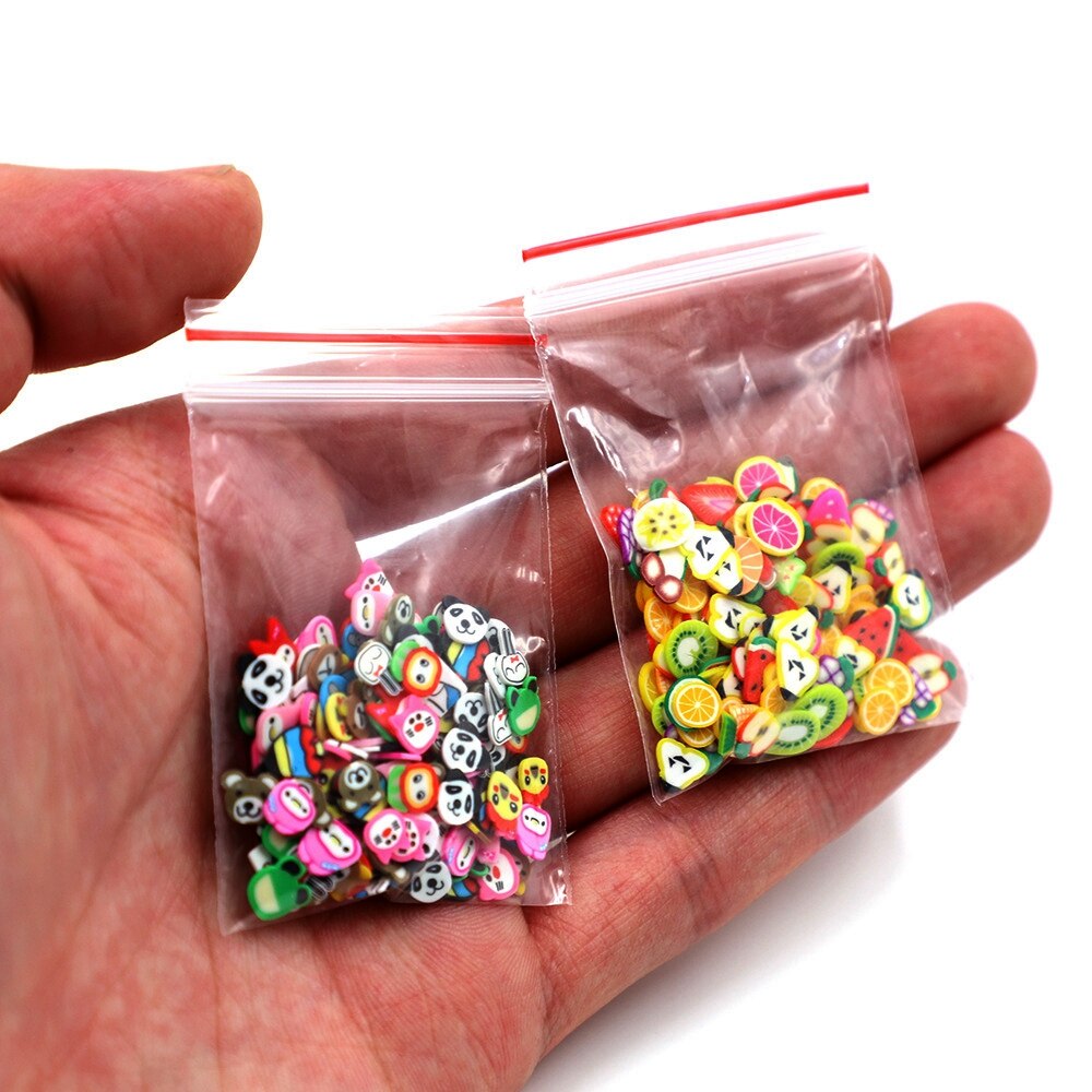 2.5g/Bag Fruit Bead DIY Decoration Charms Mud Accessories Fluffy Addition in Mud Clound Sand Toys Filler Glitter Clear Set