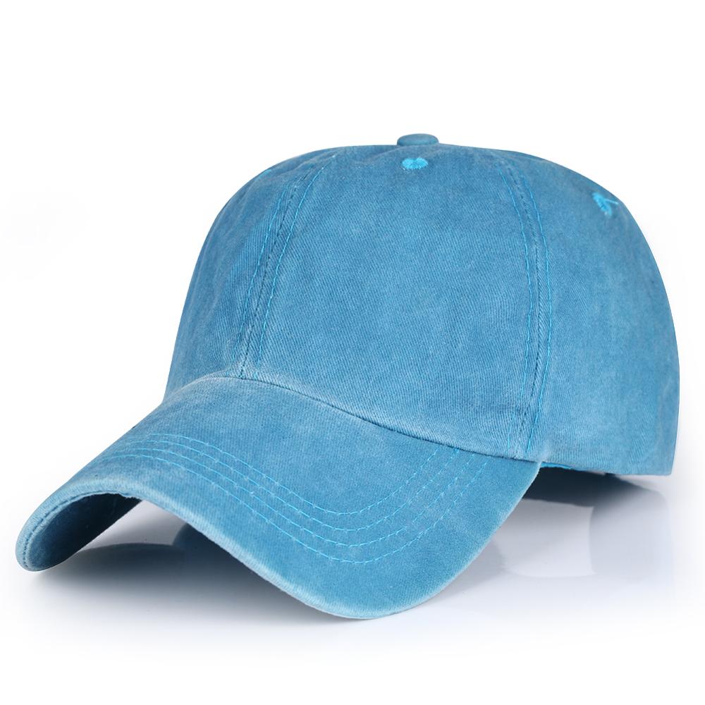 Männer Baseball Kappe Mehrfarbig Snapback Visier rein Farbe Kurze Winter Trucker Kappen frauen Hüfte hüpfen Hüte neutral Knochen casquette: sehen blau